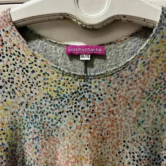 ♦️-50%♦️ PINKMUCHACHA Quebec designer  sweater in ultra-soft fabrics size xxl - Picture 9 of 9